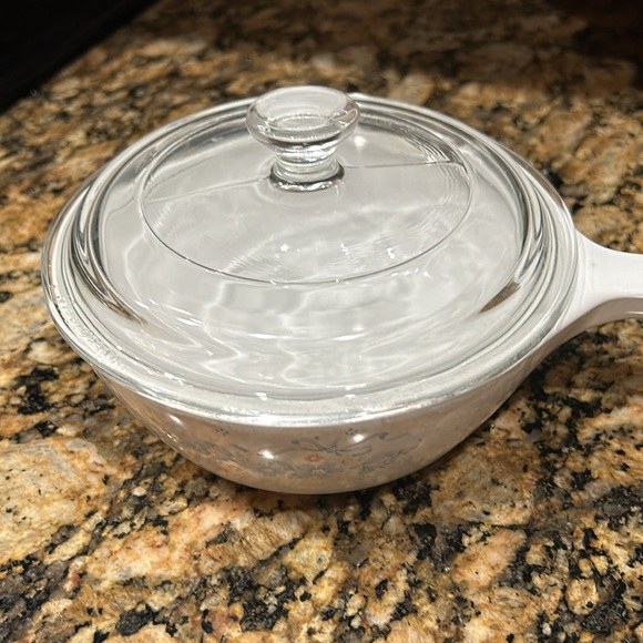 Country Cornflower Corning Ware Sauce Pan S-81-B .5 L Retired with lid ! - Picture 3 of 8